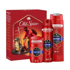 Мужской подарочный набор Old Spice Captain Urban Traveller (дезодорант, 150 мл + дезодорант-стик, 50 мл + гель для душа, 250 мл)