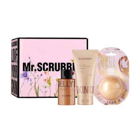 Подарочный набор Mr.Scrubber Sweet Caramel (бомбочка, 200 г + гель для душа, 100 мл + крем-гель, 150 мл)