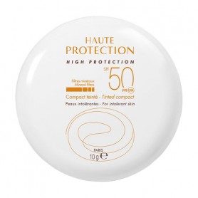 Солнцезащитная крем-пудра для лица Avene Tinted Compact с минеральным фильтром, бежевая, SPF 50, 10 г