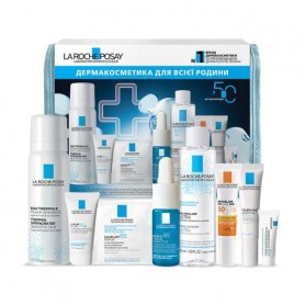 Комплексный набор дермакосметики для всей семьи La Roche-Posay, 8 продуктов