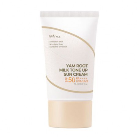 Солнцезащитный крем для лица IsNtree Yam Root Milk Tone Up Sun Cream, SPF 50+ PA++++, с тональным действием, 50 мл