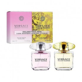 Парфюмированный набор женский Versace Exclusive Travel Retail (туалетная вода Yellow Diamond, 30 мл + туалетная вода Bright Crys