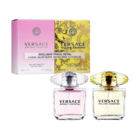 Парфюмированный набор женский Versace Exclusive Travel Retail (туалетная вода Yellow Diamond, 30 мл + туалетная вода Bright Crys