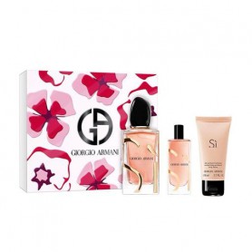 Парфюмированный женский набор Giorgio Armani Si Giftset (парфюмированная вода, 100 мл + парфюмированная вода, 15 мл + лосьон для
