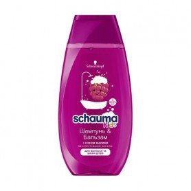 Детский шампунь-бальзам для волос и тела Schauma Kids с соком малины, 250 мл