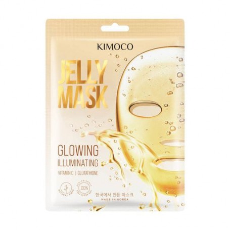Осветляющая гелевая маска для лица Kimoco Beauty Glowing Illuminating Jelly Mask с витамином С и глутатионом, 23 мл