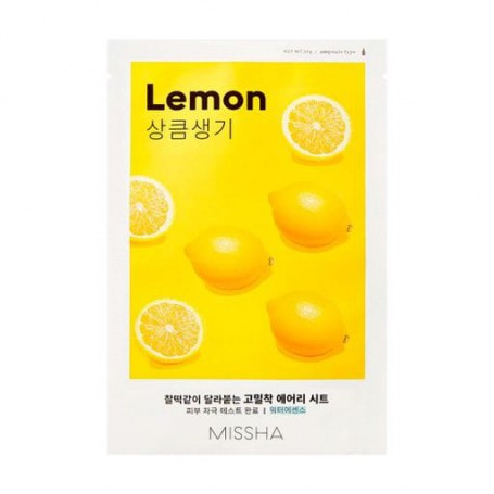 Тканевая маска для лица Missha Airy Fit Sheet Mask Lemon с экстрактом лимона, 19 г