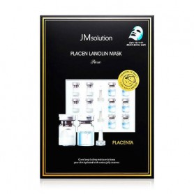Тканевая маска для лица JMsolution Placen Lanolin Mask с протеинами плаценты и ланолином, 35 мл