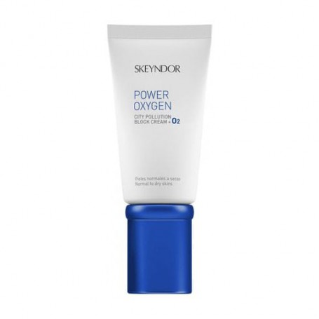Кислородный детокс-крем для лица Skeyndor Power Oxygen City Pollution Block Cream для нормальной и сухой кожи, 50 мл
