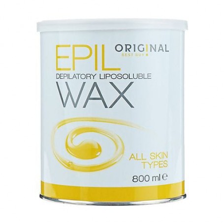 Жирорастворимый воск для депиляции Original Best Buy Epil Depilatory Liposoluble Wax желтый, для всех типов кожи, 800 мл