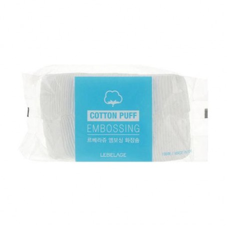 Паффы для лица Lebelage Cotton Beauty Embossing хлопковые, 100 шт