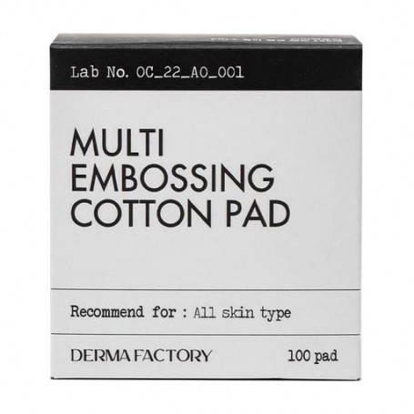 Многофункциональные ватные диски Derma Factory Multi Embossing Cotton Pad, 100 шт