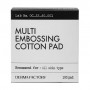Многофункциональные ватные диски Derma Factory Multi Embossing Cotton Pad, 100 шт