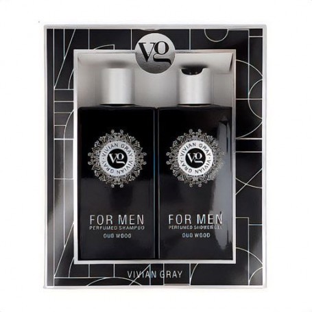 Мужской набор Vivian Gray For Men Oud Wood (гель для душа, 350 мл + шампунь для волос, 350 мл)