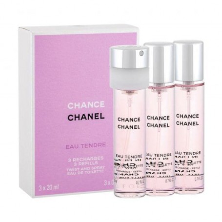 Chanel Chance Eau Tendre Туалетная вода женская, 3*20 мл (сменные блоки, без футляра)