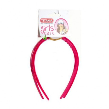 Детский обруч для волос Titania Girls Care розовый, 2 шт (7895)