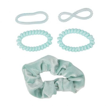 Резинки для волос Donegal голубые, 5 шт (FA-5833)