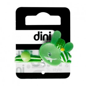 Резинка для волос Dini Kids Зайка, зеленая, 1 шт (d-043)
