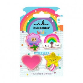 Детские заколки для волос Invisibobble Clipstar Kids Happy World, 4 шт