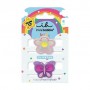 Детские заколки для волос Invisibobble Glow Clipstar Kids Happy Flower, 2 шт