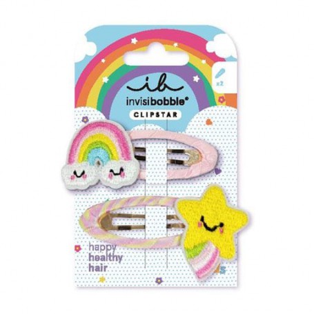 Детские заколки для волос Invisibobble Clipstar Kids Happy Sky, 2 шт
