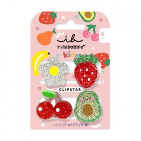 Детские заколки для волос Invisibobble Clipstar Kids Frutti Fun, 4 шт