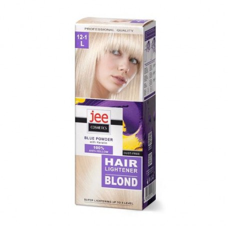 Средство для осветления волос Jee Cosmetics Hair Lightener Blond 12-1L (пудра, 30 г + эмульсия, 50 мл + маска-бальзам, 15 мл + п
