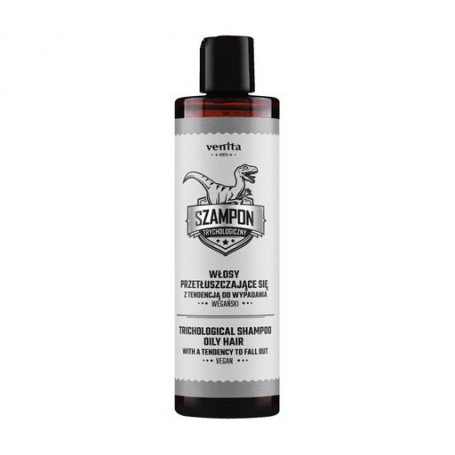 Трихологический мужской шампунь Venita Men Trichological Shampoo Oily Hair для жирных волос, 300 мл