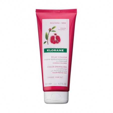 Кондиционер для окрашенных волос Klorane Color Enhancing Conditioner с экстрактом граната, 200 мл