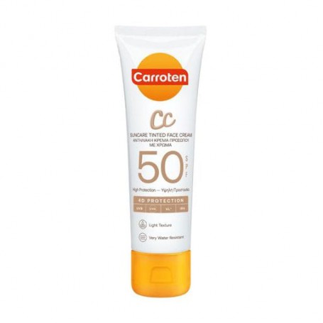 Солнцезащитный CC-крем для лица Carroten CC Suncare Tinted Face Cream, SPF 50, 50 мл