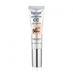 Тональный СС-крем для лица TopFace Natural Glow CC Color Correcting Cream &amp Concealer, SPF 50+ PA++++, 001, 30 мл