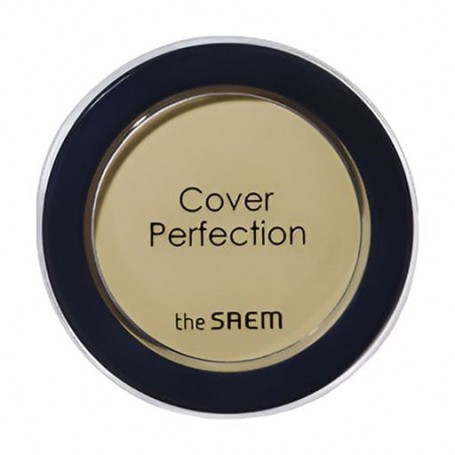 Компактный консилер для лица The Saem Cover Perfection Pot Concealer, Green Beige, 6 г