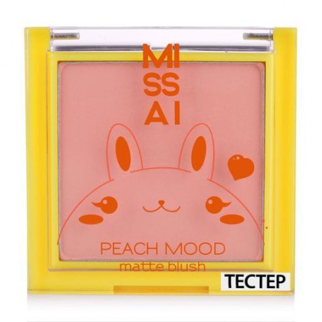 Прессованные румяна для лица Missai Peach Mood Matte Blush 01 Персик, 8 г (Тестер)