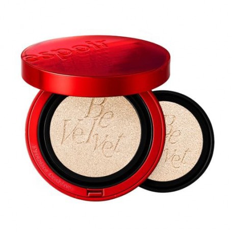 Тональный кушон для лица Espoir Pro Tailor Be Velvet Cover Cushion New Class, SPF 34 PA+++, со сменным блоком, 21 Ivory, 2*13 г