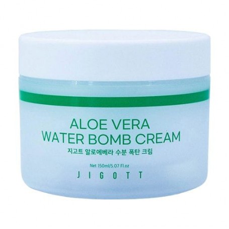 Увлажняющий крем для лица Jigott Aloe Vera Water Bomb Cream с экстрактом алоэ, 150 мл