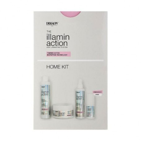 Набор для волос Dikson The Illaminaction Home Kit (шампунь, 300 мл + концентрат, 300 мл + крем, 200 мл + спрей, 80 мл)