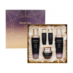 Набор для лица FarmStay с лифтинг-эффектом (тонер, 130 мл + тонер, 35 мл + эмульсия, 130 мл + эмульсия, 35 мл + крем, 50 мл)