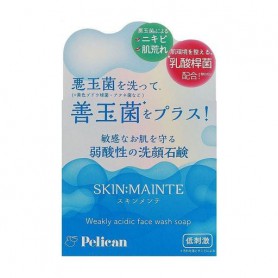 pH-сбалансированное мыло для умывания Pelican Skin:Mainte Face Wash Soap, 80 г
