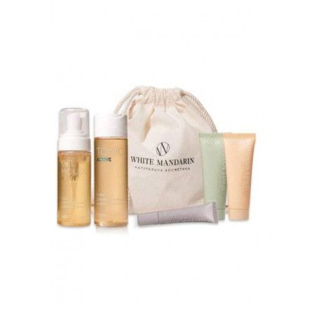 Набор для проблемной кожи лица White Mandarin ACTIVE SET Choice + мешочек для хранения (1440947)