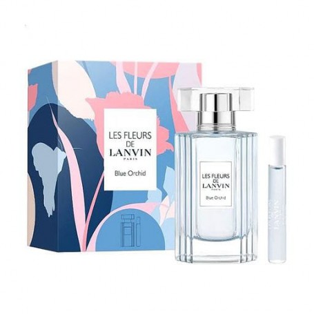 Парфюмированный набор женский Lanvin Les Fleurs De Blue Orchid Set (туалетная вода, 50 мл + туалетная вода, 7.5 мл)