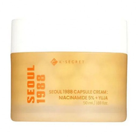 Увлажняющий крем для лица K-SECRET Seoul 1988 Capsule Cream: Niacinamide 5% + Yuja, 50 мл