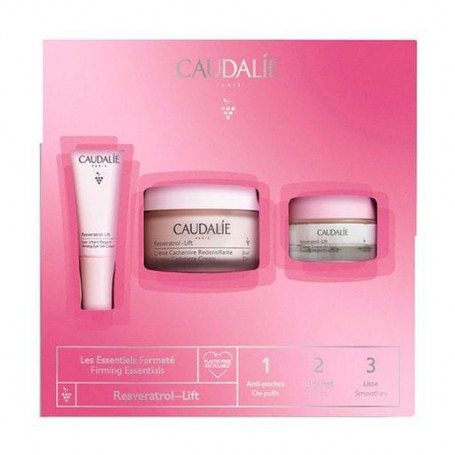 Набор для лица Caudalie Resveratrol Lift Tisane Nuit (гель-крем для контура глаз, 5 мл + ночной крем, 15 мл + крем для лица, 50 