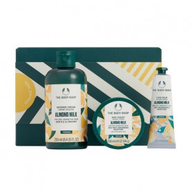 Подарочный набор The Body Shop Almond Milk Миндальное молочко (крем-гель для душа, 250 мл + йогурт для тела, 200 мл + крем-бальз
