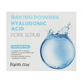 Скраб для лица FarmStay Baking Powder Hyaluronic Acid Pore Scrub с гиалуроновой кислотой, 25*7 г