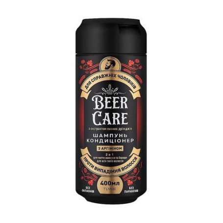 Мужской шампунь-кондиционер 2 в 1 Beer Care против выпадения волос, с аргинином, 400 мл