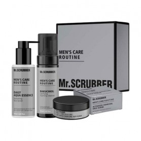 Подарочный набор для мужчин Mr.Scrubber Men&39s Care Routine (скраб, 100 мл + пенка, 150 мл + тонер, 150 мл + коробка)
