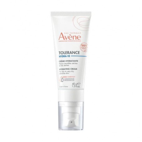Увлажняющий крем для лица Avene Tolerance Hydra-10 Hydrating Cream с гиалуроновой кислотой и термальной водой, 40 мл