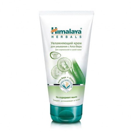 Крем для умывания Himalaya Herbals Moisturizing Aloe Vera Face Wash Увлажняющий, 150 мл
