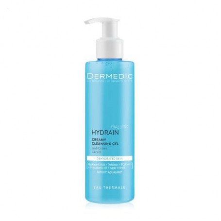 Крем-гель для умывания Dermedic Hydrain Hialuro Creamy Cleansing Gel для сухой, очень сухой и обезвоженной кожи, 200 мл