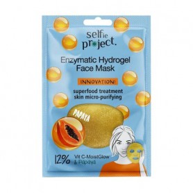 Энзимная гидрогелевая маска для лица Selfie Project Enzymatic Hydrogel Face Mask Papaya, 1 шт